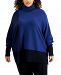 Alfani Plus Size Colorblocked Dolman-Sleeve Sweater, Created for Macy's