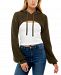 Almost Famous Juniors' Hooded Cropped Shrug