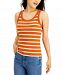 Hippie Rose Juniors' Ribbed Striped Tank Top