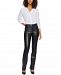 Nydj Marilyn Straight Faux-Leather Jeans