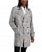 Inc International Concepts Men's Classic-Fit Houndstooth Plaid Trench Coat, Created for Macy's