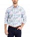 Tasso Elba Men's Dosso Leaf Printed Cotton Shirt, Created for Macy's