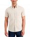 Michael Kors Men's Linen Leaf-Print Slim-Fit Shirt