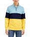 Club Room Men's Colorblocked 1/4-Zip Fleece Sweatshirt, Created for Macy's