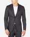 Michael Kors Mktech Men's Navy Plaid Knit Modern-Fit Suit Jacket