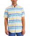 Club Room Men's Regular-Fit Stretch Moisture-Wicking Stripe Shirt, Created for Macy's
