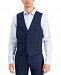 Inc International Concepts Men's Slim-Fit Blue Windowpane Plaid Suit Vest, Created for Macy's