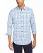 Club Room Men's Performance Ombre Plaid Shirt with Pocket, Created for Macy's