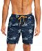 Club Room Men's Big and Tall Island Scene Swimsuit, Created for Macy's