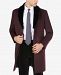 Tallia Men's Overcoat with Removable Sherpa Collar