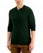 Club Room Men's Merino Solid Henley Sweater, Created for Macy's