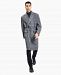 Inc International Concepts Men's Glen Plaid Belted Long Coat, Created for Macy's