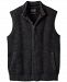 Pendleton Men's Herringbone Fleece-Lined Full-Zip Shetland Wool Sweater Vest