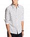 Michael Kors Men's Slim-Fit Stretch Floral-Print Shirt