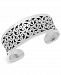 Lois Hill Concave Filigree Cuff Bracelet in Sterling Silver