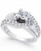 Diamond Wide Band Engagement Ring (2 ct. t. w. ) in 14k White Gold