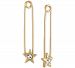 Rachel Rachel Roy Gold-Tone Crystal Star Safety Pin Earrings