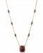 Le Vian Pomegranate Garnet (2 1/3 ct. t. w. ) and diamond (7/8 ct. t. w. ) Necklace set in 14k Rose Gold