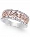 Diamond Heart Openwork Ring (1/4 ct. t. w. ) in 14k White & Rose Gold
