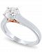 Diamond Two-Tone Engagement Ring (1 ct. t. w. ) in 14k White and Rose Gold