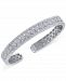 Diamond Openwork Cuff Bangle Bracelet (1/4 ct. t. w. ) in Sterling Silver