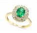 Effy Emerald (1-1/8 ct. t. w. ) & Diamond (1/2 ct. t. w. ) Ring in 14k Gold