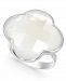 Mother-of-Pearl Clover Statement Ring in Sterling Silver