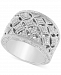 Diamond Openwork Statement Ring (1/5 ct. t. w. ) in Sterling Silver