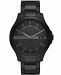 AX Armani Exchange Men's Black Stainless Steel Bracelet Watch 46mm