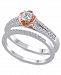 Certified Diamond (1/2 ct. t. w. ) Bridal Set in 14K White and Rose Gold