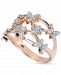 Diamond Butterfly Statement Ring (5/8 ct. t. w. ) in 14k Rose Gold