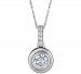 Diamond 18" Pendant Necklace (1/4 ct. t. w. ) in 14k White Gold or 14k Gold