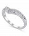 Certified Diamond (3/8 ct. t. w. ) Contour Band in 14K White Gold