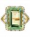 Effy Green Quartz (10-7/8 ct. t. w. ) & Diamond (5/8 ct. t. w. ) in 14k Gold