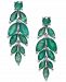 Emerald Vine-Inspired Drop Earrings (5-1/4 ct. t. w. ) in Sterling Silver