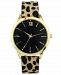 Inc International Concepts Women's Leopard-Print Faux Leather Strap Watch 39mm, Created for Macy's