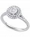 Macy's Star Signature Diamond Double Halo Engagement Ring (1-1/10 ct. t. w. ) in 14k White Gold