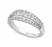 Lab Created Diamond Three-Row Statement Ring (3/4 ct. t. w. ) in Sterling Silver
