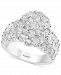 Effy Diamond Oval Cluster Ring (9/10 ct. t. w. ) in 14k White Gold
