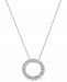 Diamond Circle 18" Pendant Necklace (1-1/3 ct. t. w. ) in 14k White Gold