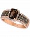 Le Vian Chocolate Quartz (4/5 ct. t. w. ) and Diamond (1/2 ct. t. w. ) Ring in 14k Rose Gold