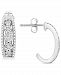 Diamond Open-Work Drop Earrings (1/10 ct. t. w. ) in Sterling Silver