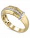 Men's Certified Diamond (1/4 ct. t. w. ) Ring in 14K Yellow and White Gold