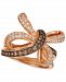 Le Vian Chocolatier Diamond Contemporary Knot Ring (3/4 ct. t. w. ) in 14k Rose Gold