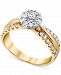 Diamond (1/2 ct. t. w. ) Engagement Ring in 14k Gold & White Gold