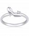 Enchanted Disney Fine Jewelry Diamond Accent Cinderella Slipper Ring in 10k White Gold