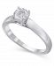Certified Diamond (3/8 ct. t. w. ) Engagement Ring in 14K White Gold