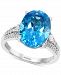 Effy Blue Topaz (7-1/10 ct. t. w. ) & Diamond (1/3 ct. t. w. ) Ring in 14k White Gold