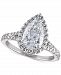 Certified Diamond Pear Halo Engagement Ring (2-1/2 ct. t. w. ) in 14k Gold