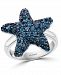 Effy London Blue Topaz Starfish Ring (2-7/8 ct. t. w. ) in Sterling Silver